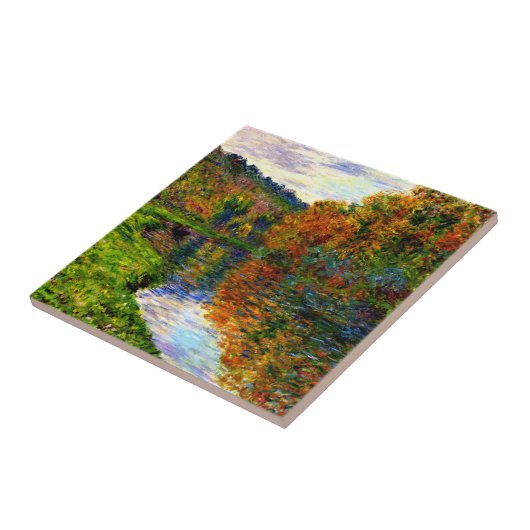 Cezanne - Arm van de Jeufosse, Herfst, Tegeltje (Zijkant)