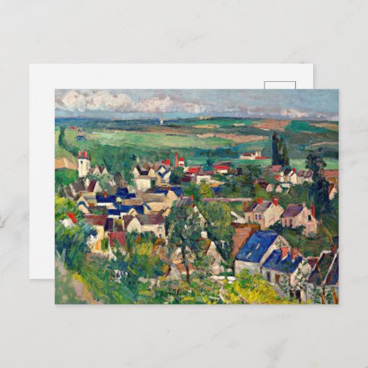 Cezanne - Auvers, Panoramisch Uitzicht Briefkaart (Voorkant / Achterkant)