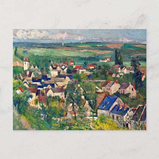 Cezanne - Auvers, Panoramisch Uitzicht Briefkaart (Voorkant)