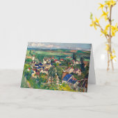 Cezanne - Auvers, Panoramisch Uitzicht Kaart (Gele Bloem)