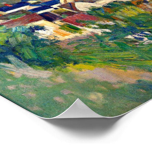 Cezanne - Auvers, panoramisch Uitzicht Poster (Hoek)