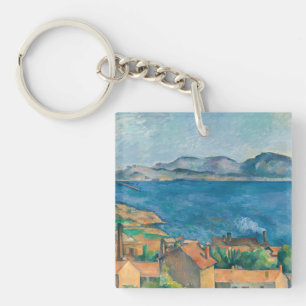 Cezanne - Baai van Marseille, Gezien vanuit L'Esta Sleutelhanger