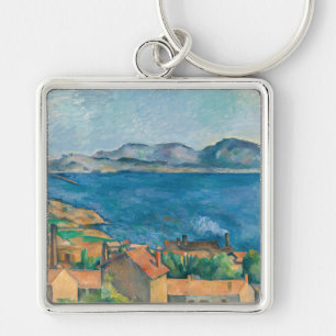 Cezanne - Baai van Marseille, Gezien vanuit L'Esta Sleutelhanger