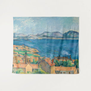 Cezanne - Baai van Marseille, Gezien vanuit L'Esta Wandkleed
