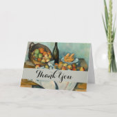 Cezanne Basket Appels Impressionisme Kunst Bedankkaart (Voorkant)