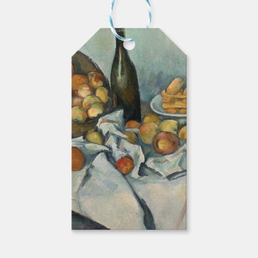 Cezanne Basket Appels Impressionisme Kunst Cadeaulabel (Voorkant)
