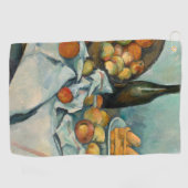 Cezanne Basket Appels Impressionisme Kunst Golfhanddoek (Horizontaal)