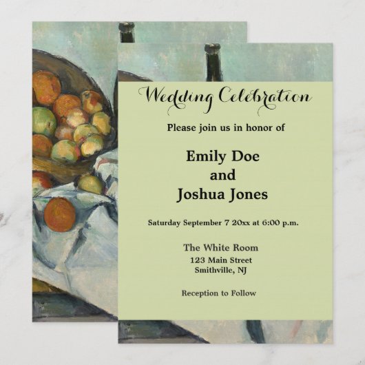 Cezanne Basket Appels Impressionisme Kunst Kaart (Voorkant / Achterkant)