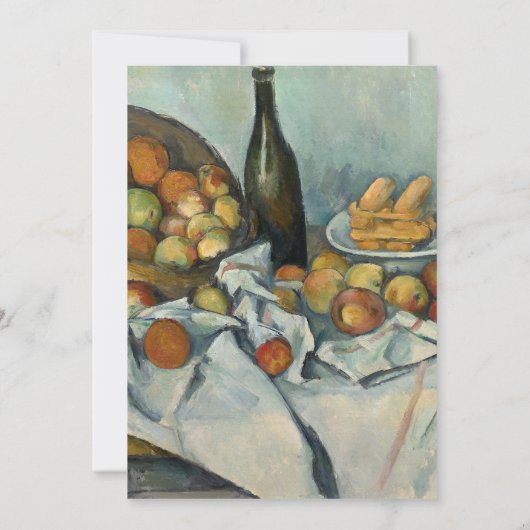 Cezanne Basket Appels Impressionisme Kunst Kaart (Achterkant)