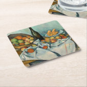 Cezanne Basket Appels Impressionisme Kunst Kartonnen Onderzetters (Schuin)