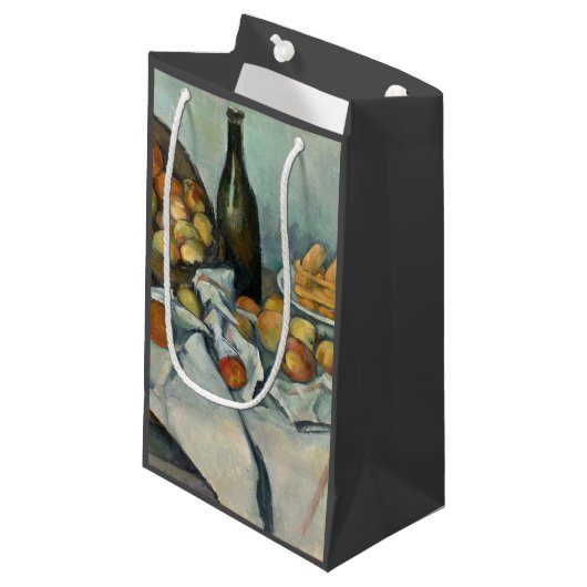 Cezanne Basket Appels Impressionisme Kunst Klein Cadeauzakje (Voorkant Gekanteld)