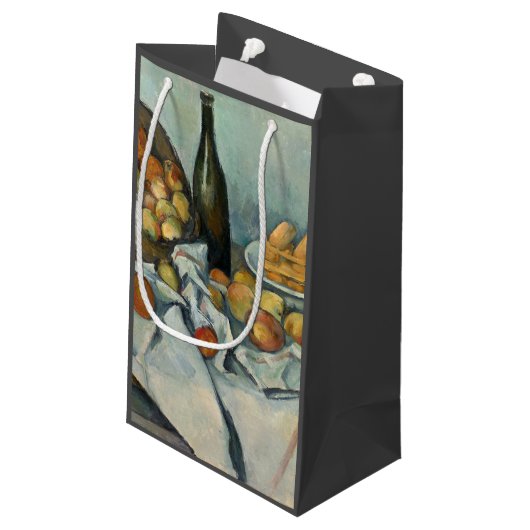 Cezanne Basket Appels Impressionisme Kunst Klein Cadeauzakje (Achterkant Gekanteld)