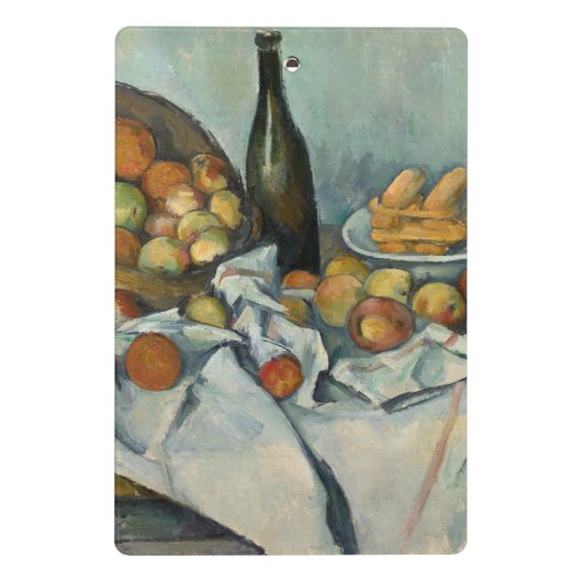 Cezanne Basket Appels Impressionisme Kunst Mini Klembord (Achterkant)