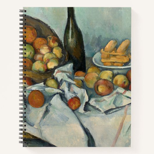 Cezanne Basket Appels Impressionisme Kunst Notitieboek (Voorkant)