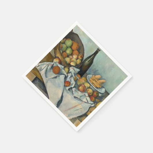 Cezanne Basket Appels Impressionisme Kunst Servet (Hoek)