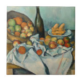 Cezanne Basket Appels Impressionisme Kunst Tegeltje (Voorkant)