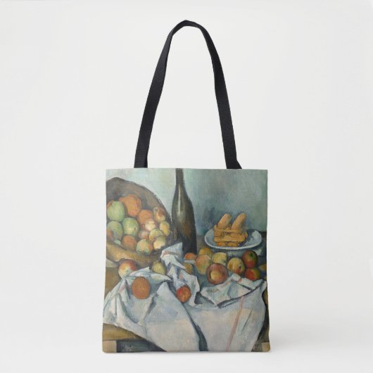 Cezanne Basket Appels Impressionisme Kunst Tote Bag (Voorkant)