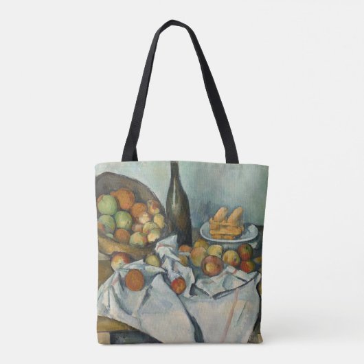 Cezanne Basket Appels Impressionisme Kunst Tote Bag (Achterkant)
