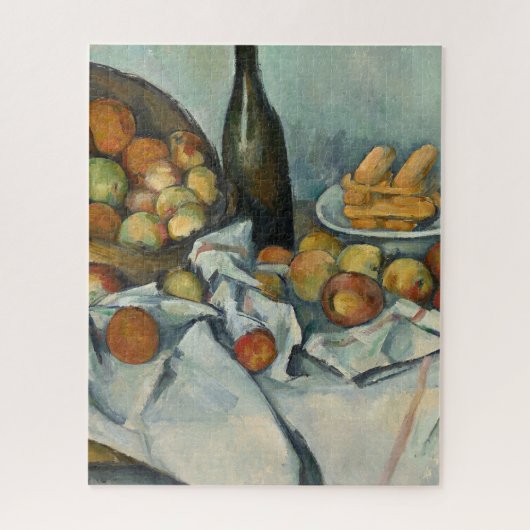 Cezanne Basket of Apples Impressionist Painting Legpuzzel (Verticaal)