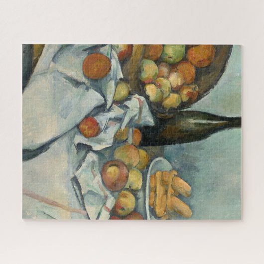 Cezanne Basket of Apples Impressionist Painting Legpuzzel (Horizontaal)