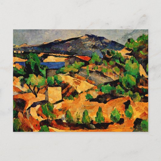 Cezanne - Berg gezien vanuit l'Estaque Briefkaart (Voorkant)