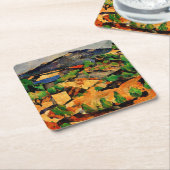 Cezanne - Bergen gezien vanuit l'Estaque Kartonnen Onderzetters (Schuin)