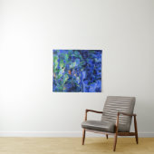 Cezanne, Blauwe Landschap kunstwerk, Wandkleed (In Situ (horizontaal))