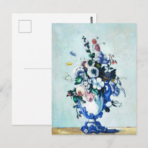 Cezanne Bloemen in Rococo Vaas Vintage Kunstprint Briefkaart
