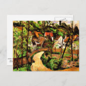 Cezanne - Bocht in de Weg Briefkaart (Voorkant / Achterkant)