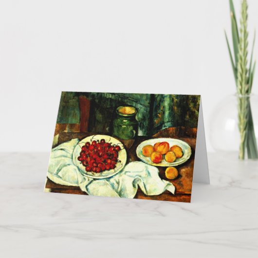 Cezanne - Cherries Kaart (Voorkant)