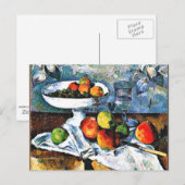 Cezanne - Compotier, Glas, Appels, Briefkaart (Voorkant / Achterkant)