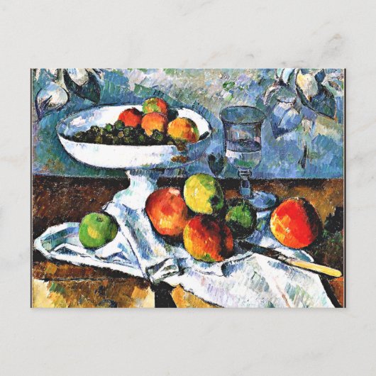 Cezanne - Compotier, Glas, Appels, Briefkaart (Voorkant)