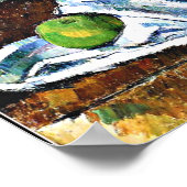 Cezanne - Compotier, Glass and Apple Poster (Hoek)