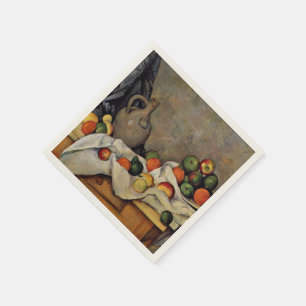 Cezanne - Curtain, Jug en Fruit, Servet