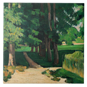 Cezanne - De Avenue aan de Jas de Bouffan Tegeltje