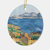 Cezanne - De Baai van Marseille vanuit L'Estaque Keramisch Ornament (Links)