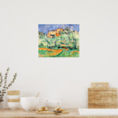 Cézanne - De boerderij van Bellevue 1892 Poster (Keuken)