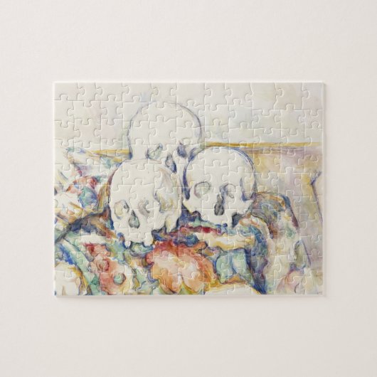 Cezanne De Drie Schedels Vintage Kunstposterprint Legpuzzel (Horizontaal)