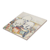 Cezanne De Drie Schedels Vintage Kunstposterprint Tegeltje (Zijkant)