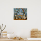 Cézanne - De Grote Baders Poster (Keuken)
