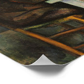 Cézanne - De Kaart speelt 1893 Poster (Hoek)