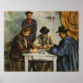 Cézanne - De Kaart speelt 1893 Poster (Voorkant)