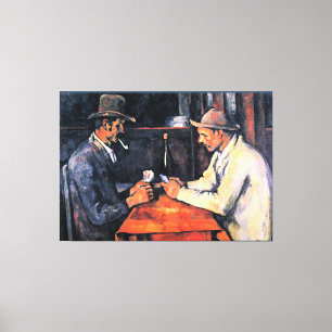 Cezanne - De Kaart Spelers (2) Canvas Afdruk