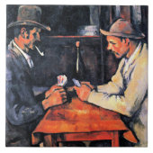 Cezanne - De Kaart Spelers (2) Tegeltje (Voorkant)