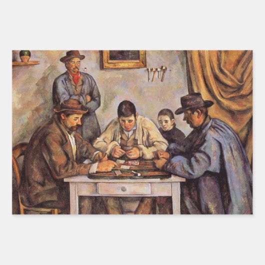 Cezanne - De Kaarten, 1892 Inpakpapier Vel (Voorkant)
