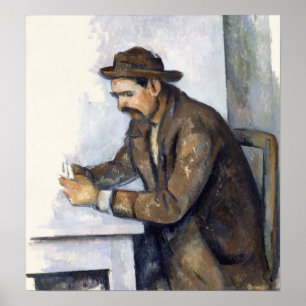 Cézanne - De kaartspeler Poster