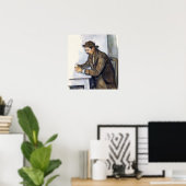 Cézanne - De kaartspeler Poster (Thuiskantoor)