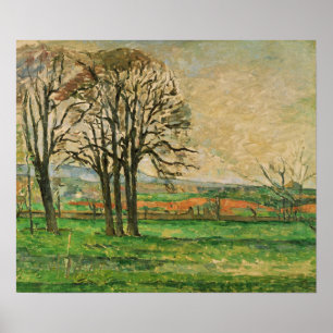 Cézanne - De kale bomen bij Jas De Bouffan Poster