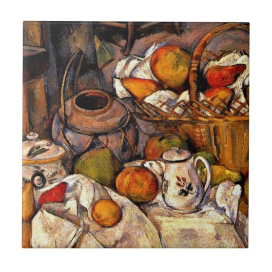Cezanne - De keukentafel Tegeltje (Voorkant)