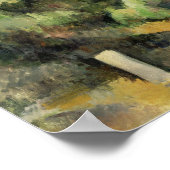 Cézanne - De Rode Rots Poster (Hoek)
